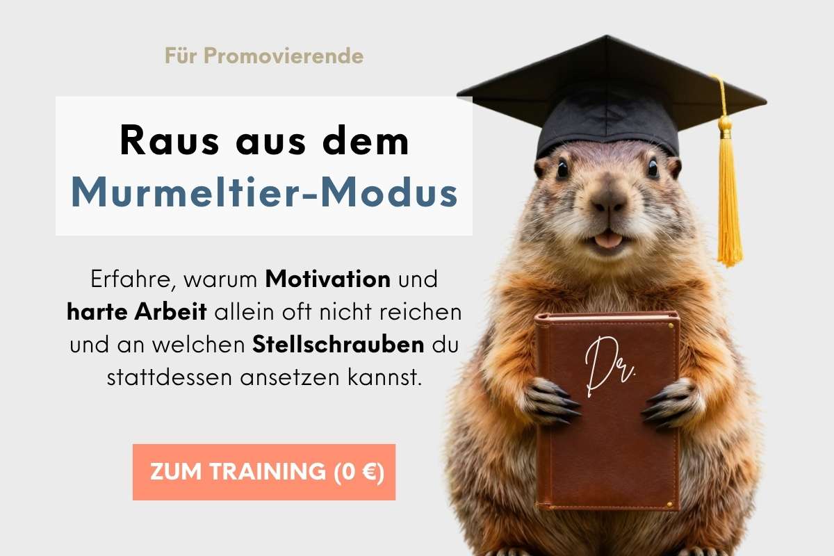 Training für Promovierende Raus aus der Endlosschleife