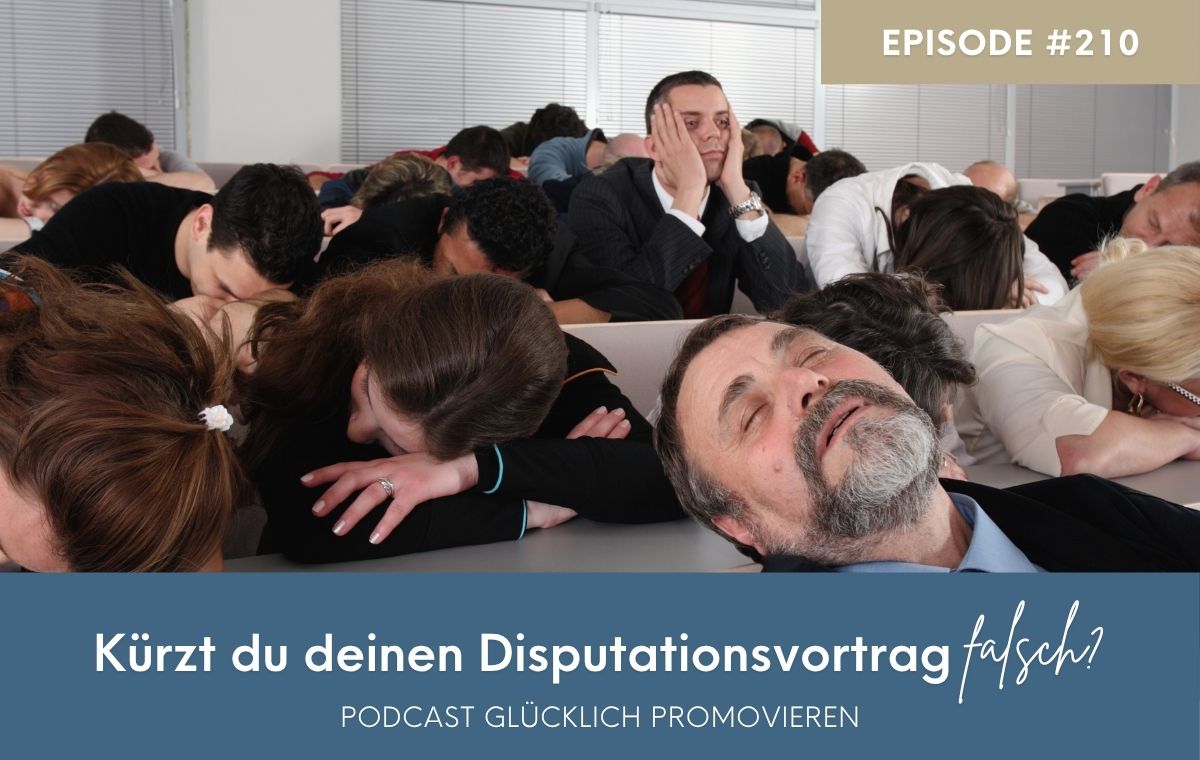 Vortrag Disputation richtig kürzen Fehler beim Kürzen des Disputationsvortrags